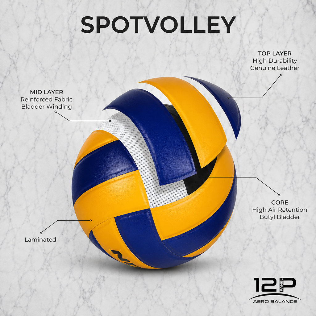 Nivia Spotvolley 12P (VB-492)