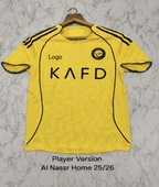 Al Nassr Home 25/26 Player Version Football Jersey